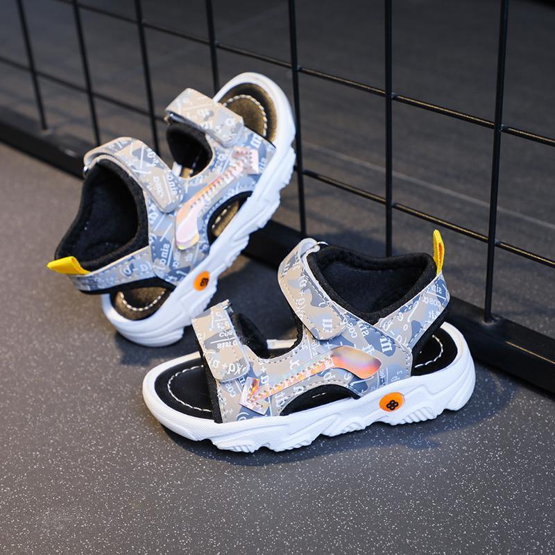 trendy girl clothes Toddler Boy's Letter Print Sandals 