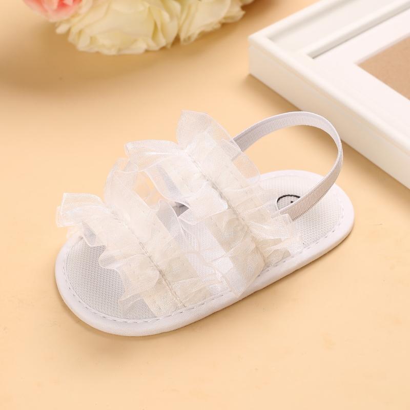 Baby Girl Lace Trim Shoes Children's Clothing