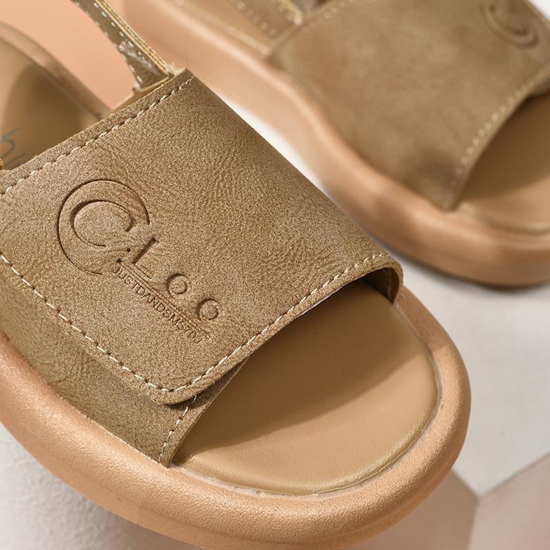 baby clothes Toddler Girl Letter Print Velcro Strap Sandals 