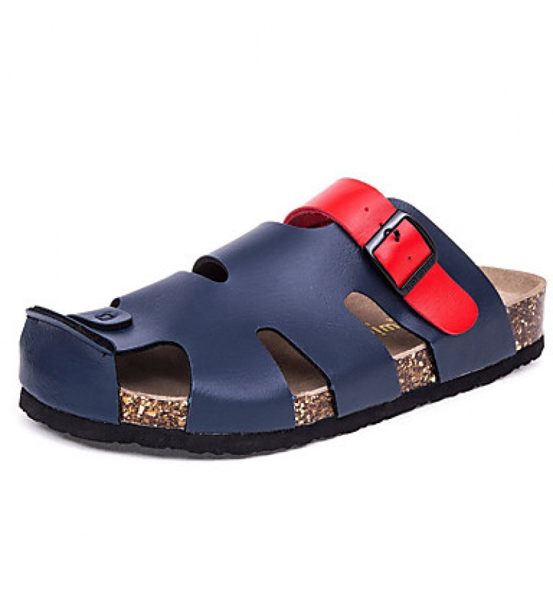 Men's Shoes Outdoor / Party & Evening / Athletic / Dress / Casual Leather Slippers Blue  