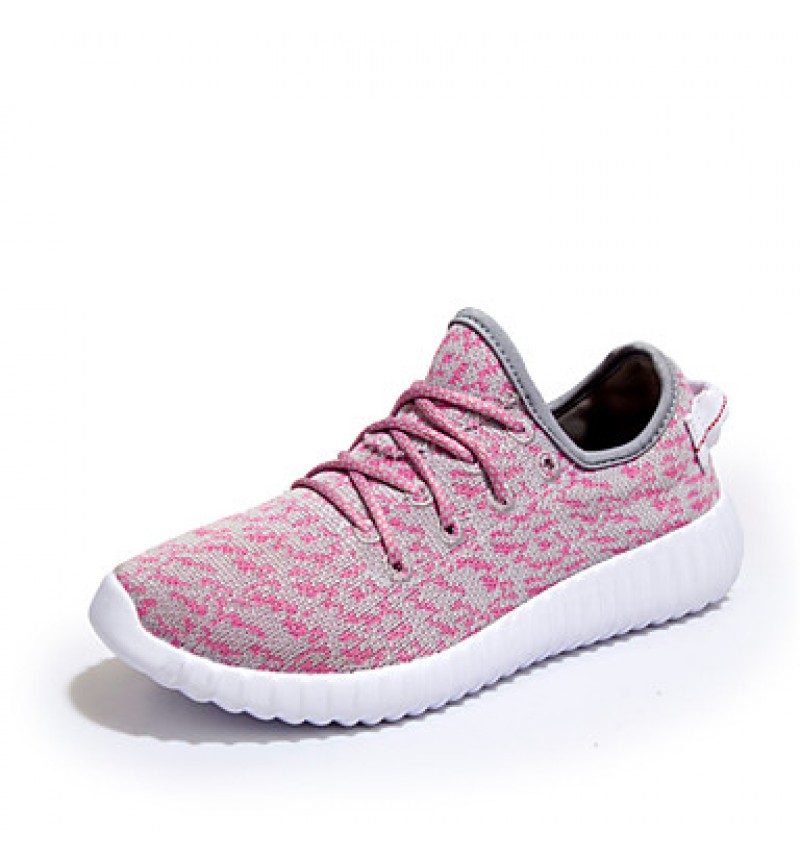 Running Women's SneakersComfort Tulle Outdoor / Athletic / Casual Flat Heel Slip-on Pink / White / Gray Fashion Sneaker