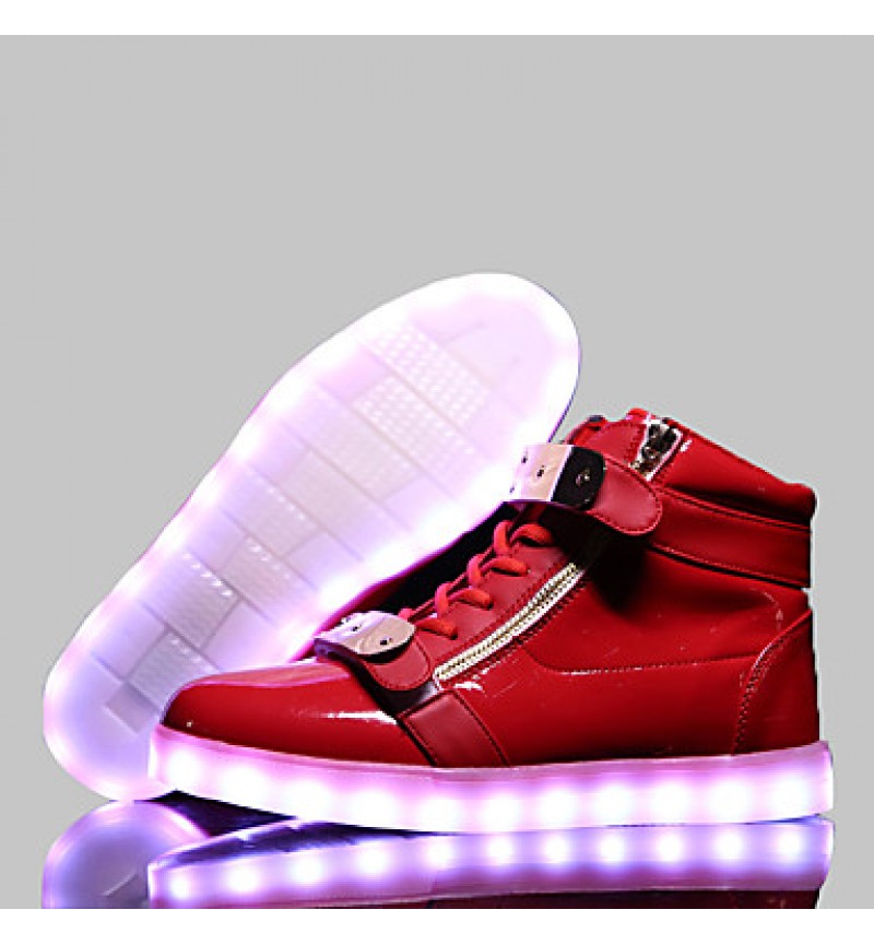 LED Shoes USB Charging Luminous Shoes Women's Casual Shoes Fashion Sneakers Black / Blue / Red / White